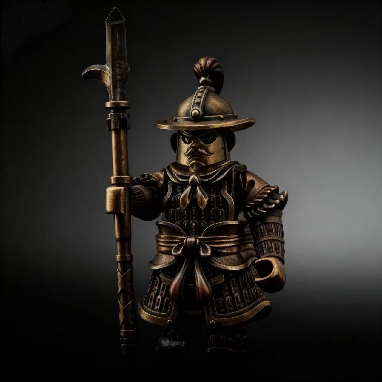 Bronze Song Soldier Figurine
