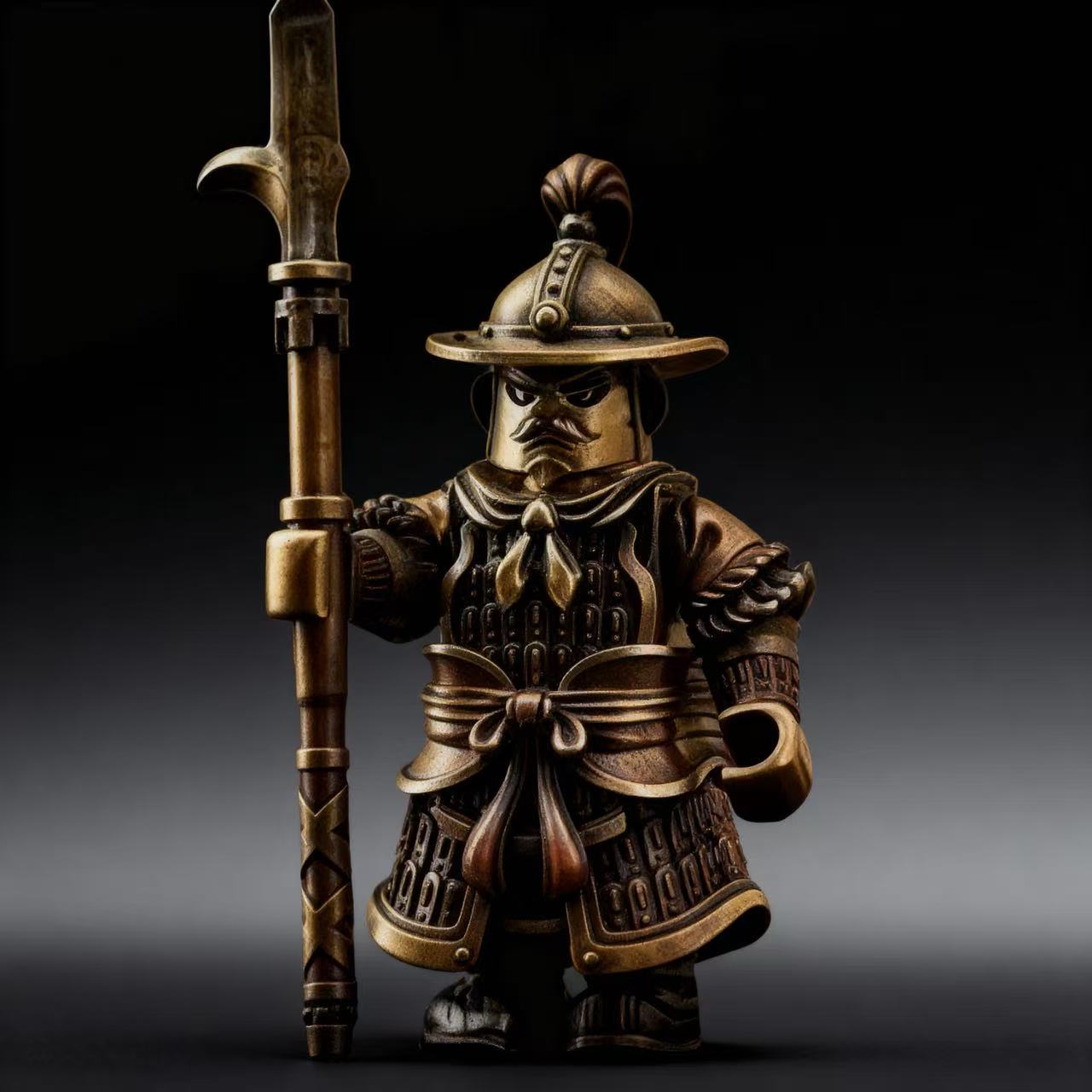 Bronze Song Soldier Figurine